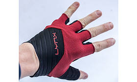 Велоперчатки Lynx Expert Red для велоспорту, без пальців, літні, з вентиляцією