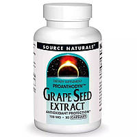 Grape Seed Extract 100 mg Source Naturals, 30 капсул