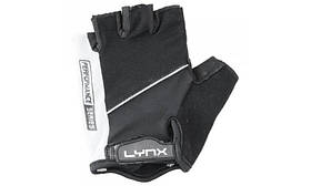 Велоперчатки Lynx Pro з гелевими вставками, чорні, для велоспорту, без пальців
