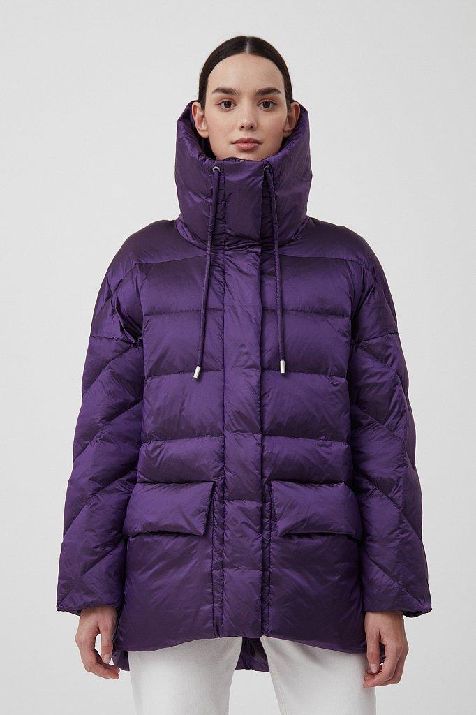 Жіночий пуховик Finn Flare FAB11051-807 фіолетовий XL