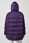 Жіночий пуховик Finn Flare FAB11051-807 фіолетовий XL, фото 5