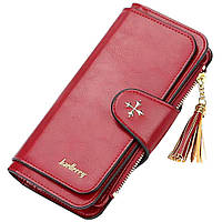 Женский кошелек Baellerry N2341 Cherry, портмоне цвет бордовый, вишнёвый. Оригинал Топ продаж