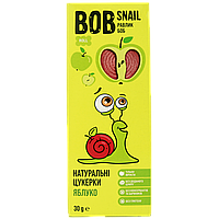 Цукерки натуральні яблуко Равлик Боб Bob snail 30g 24шт/ящ (Код: 00-00014334)