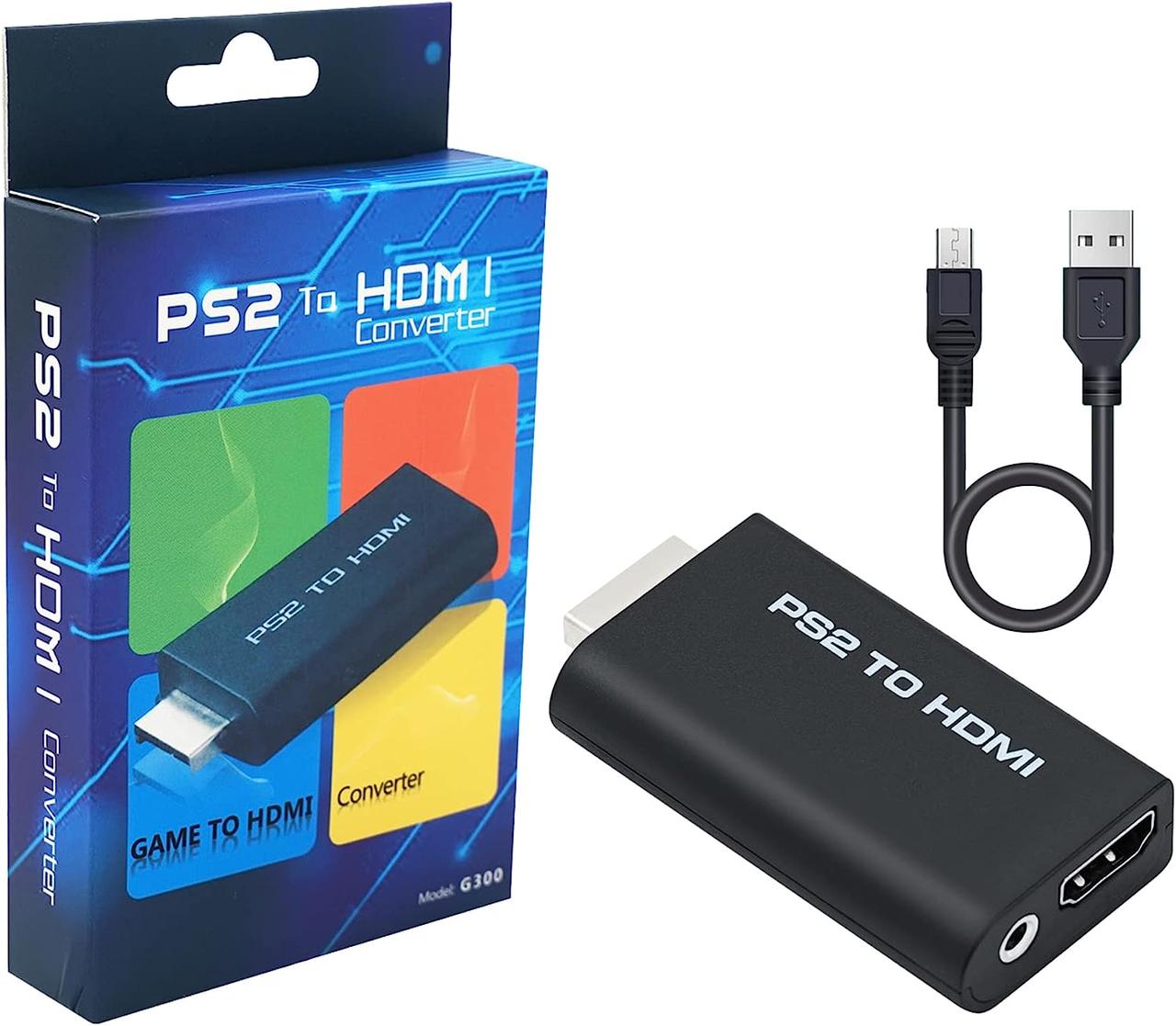 Відеоаудіоадаптер Mcbazel PS2 в HDMI з аудіовиходом 3.5mm для монітора HDTV HDMI, фото 1
