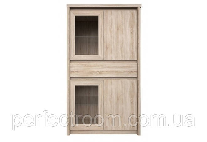 Вітрина WIT 2D2W1S Нортон дуб сонома 154*87*40 см