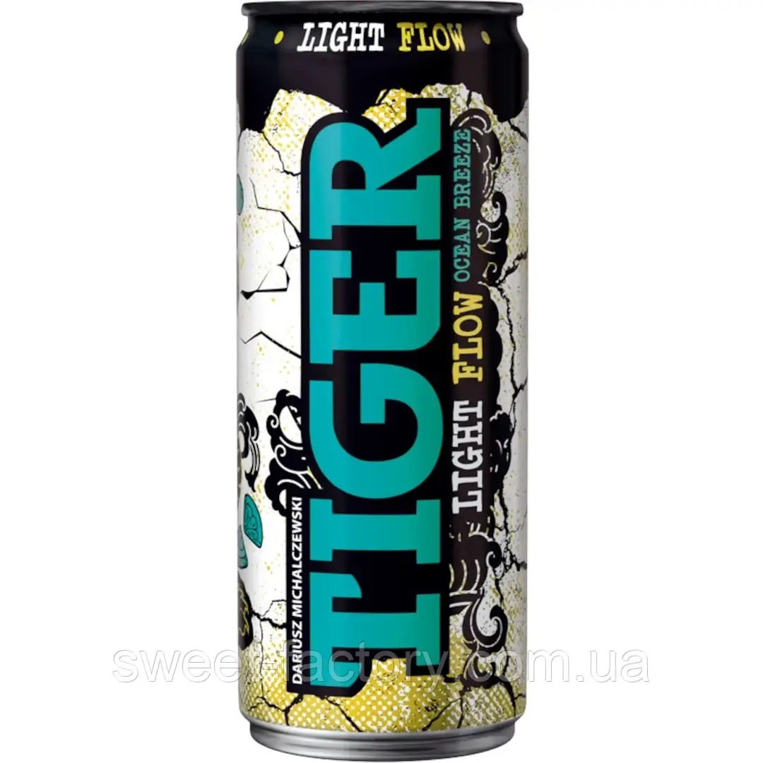 Энергетик Tiger Energy Drink Light Flow Ocean Breeze 330ml, фото 1