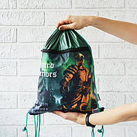 Рюкзак-сумка для одежды и обуви 4Profi "Wizard Warriors" 43х33 Зеленый 46259