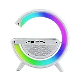Нічник лампа Smart Light Sound Machine з бездротовою зарядкою Bluetooth колонкою G-Smart Док-станція, фото 4