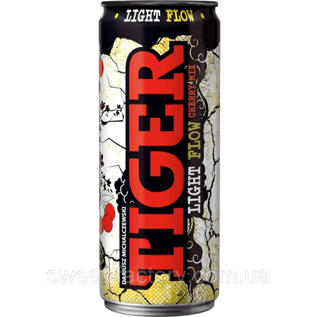 Энергетик Tiger Energy Drink Light Flow Cherry Mix 330ml, фото 1