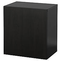 Комбинация настенных шкафов IKEA БЕСТО, черно-коричневый, ЛАППВИКЕН, 60x42x64 см, 994.398.22