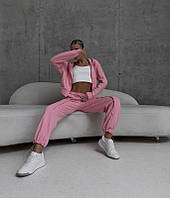 Крутейший модный женский спортивный костюм «Freedom» Двунитка 42-44,44-46 Цвета 3 Розовый