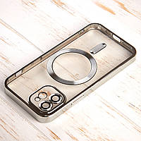 Защитный чехол SHINING with MagSafe Camera Protection для iPhone 12 серебряный