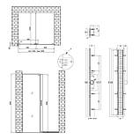 Готове рішення Qtap 16: Стіна Walk-In GLIDE, 120x190 + Лінійний трап 900 мм, фото 2