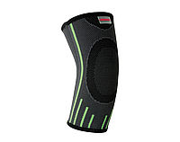 Компресійний налокітник MadMax MFA-283 3D Compressive elbow support Dark grey/Neon green M -UkMarket-