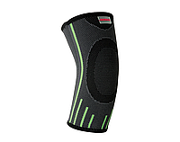 Компресійний налокітник MadMax MFA-283 3D Compressive elbow support Dark grey/Neon green L -UkMarket-