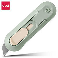 Канцелярский нож Deli для коробок и ткани с автозадвижным лезвием