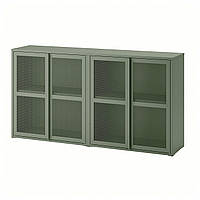 Шкаф IKEA ИВАР, Дверь, серо-зеленая сетка, 160x30x83 см, 895.081.18