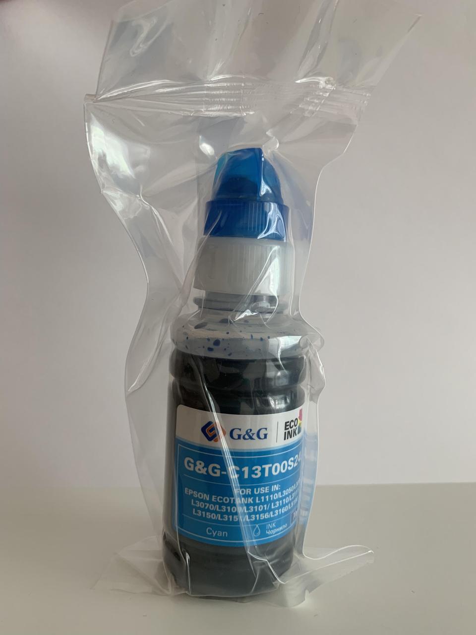 Чорнило для принтера Epson L3100 L31XX 3101 3110 3150 3151 cyan, Фарба ...