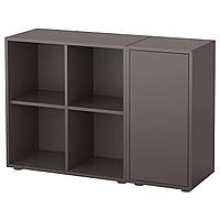 Комбинация шкафов с ножками IKEA ЭКЕТ, темно-серый, 105x35x72 см, 691.909.36