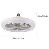 Лампа світлодіодна з вентилятором LUMINARIA FAN LAMP 24 W+4W R270 E27 4000K ON/OFF WHITE 220V IP20, фото 6