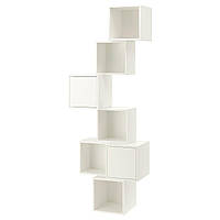 Комбинация настенных шкафов IKEA ЭКЕТ, белый, 80x35x210 см, 191.890.30
