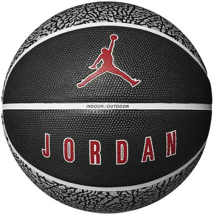 М'яч баскетбольний Nike Jordan Playground 2.0 8P Deflated Wolf Grey/Black/White/Varsity Red, розмір №6, фото 2