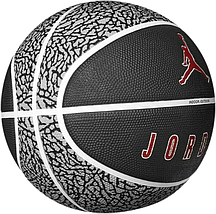 М'яч баскетбольний Nike Jordan Playground 2.0 8P Deflated Wolf Grey/Black/White/Varsity Red, розмір №6, фото 3
