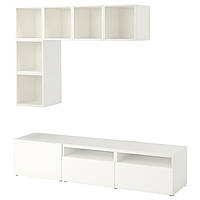 Комбинация для ТВ IKEA БЕСТО / ЭКЕТ, белый, 180x42x170 см, 094.377.47