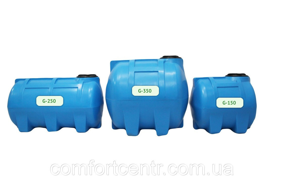 Пластиковая горизонтальная емкость на 150 литров G-150 для хранения токсических веществ - фото 4 - id-p336281026