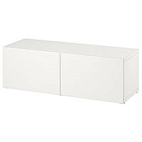 Стеллаж с дверью IKEA БЕСТО, белый, Лаксвикен белый, 120x42x38 см, 594.297.78