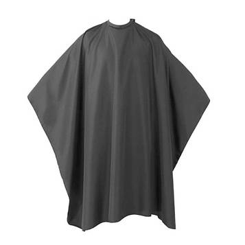 Пеньюар перукарський Hots Professional Cutting Cape Black на пластикових кнопках (HP20400-BK)