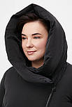 Подовжений жіночий пуховик Finn Flare FWB160135-200 Plus Size чорний XL, фото 6
