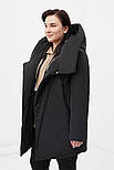 Подовжений жіночий пуховик Finn Flare FWB160135-200 Plus Size чорний XL, фото 4