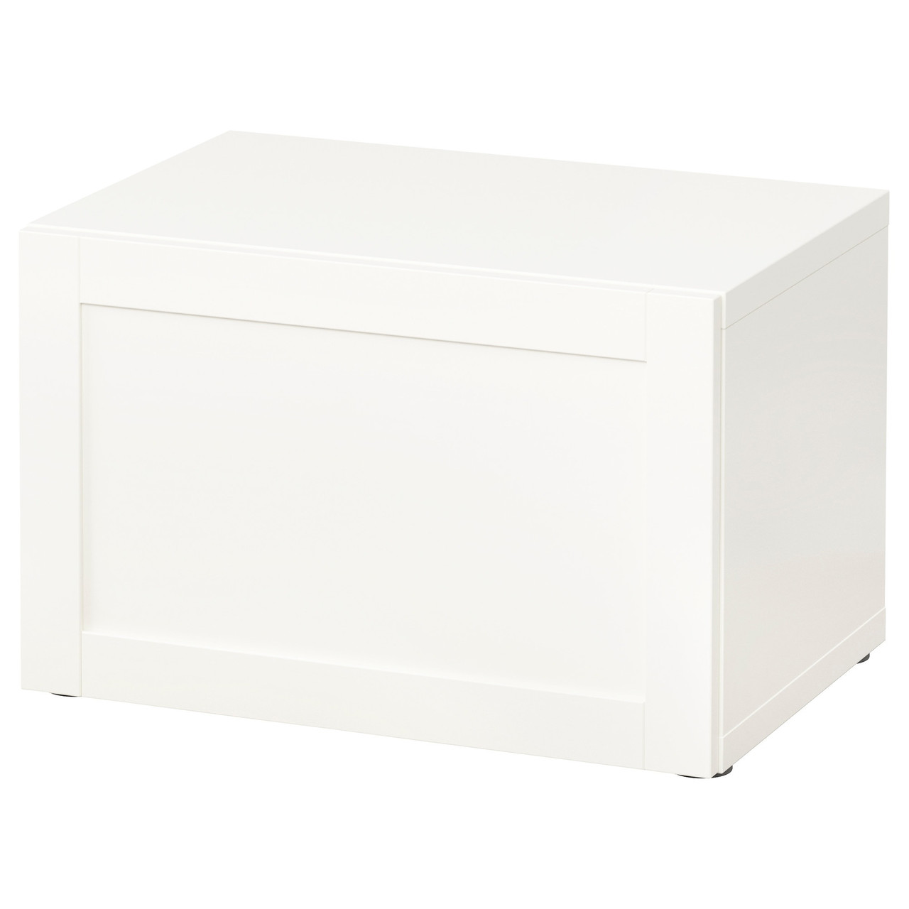 Стеллаж с дверью IKEA БЕСТО, белый, Ханвикен белый, 60x42x38 см, 690.468.78 - фото 1 - id-p1926463014