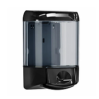 Дозатор жидкого мыла 1л, черный/прозрачный, пластик. A61503