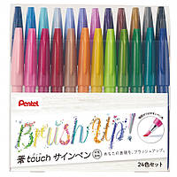 Pentel Sign Pen Brush 24 Set