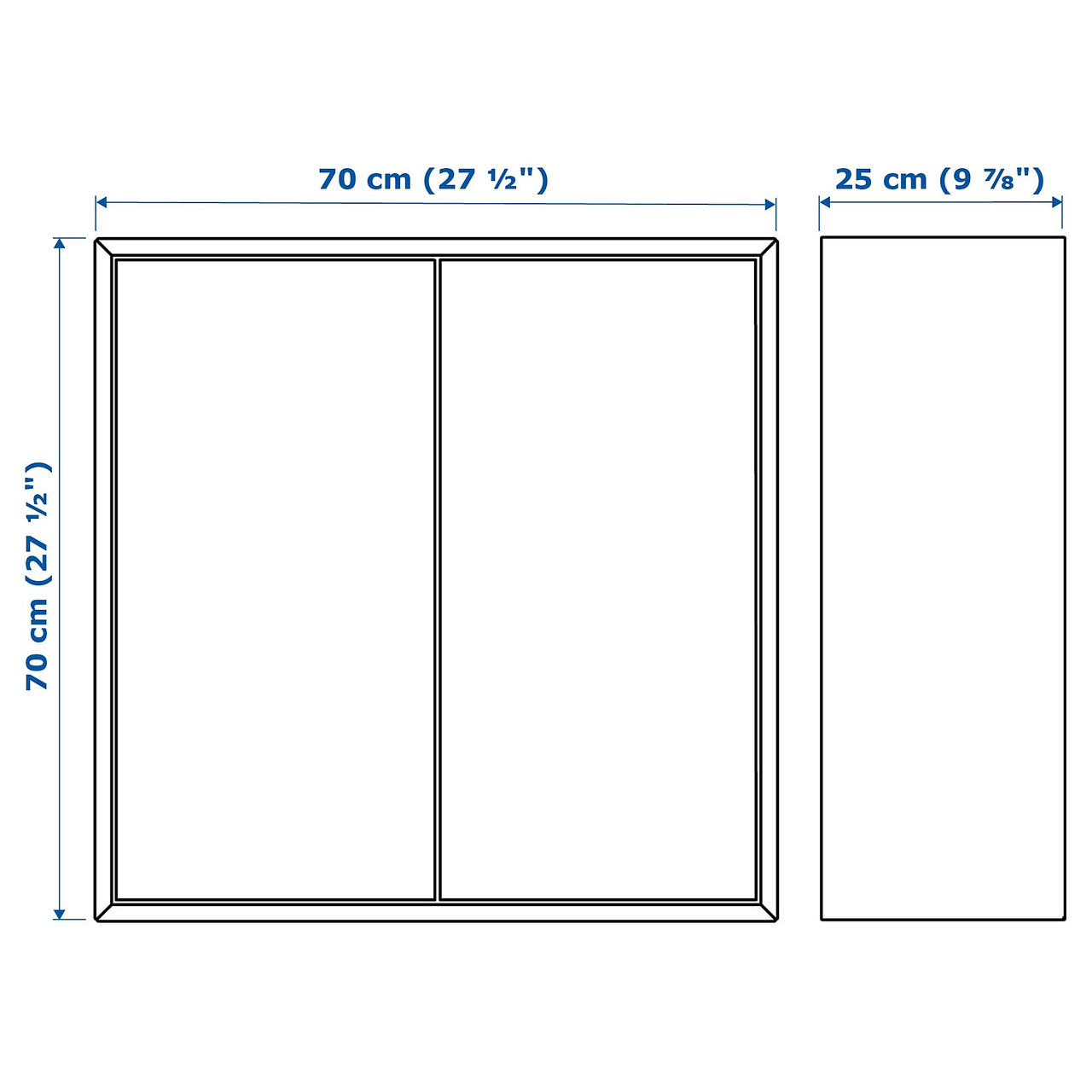 Комбинация настенных шкафов IKEA ЭКЕТ, белый, под грецкий орех, 175x35x70 см, 294.926.91 - фото 6 - id-p1926460064