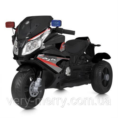 Детский электромотоцикл Yamaha XJR (черный цвет) - фото 2 - id-p1926516051