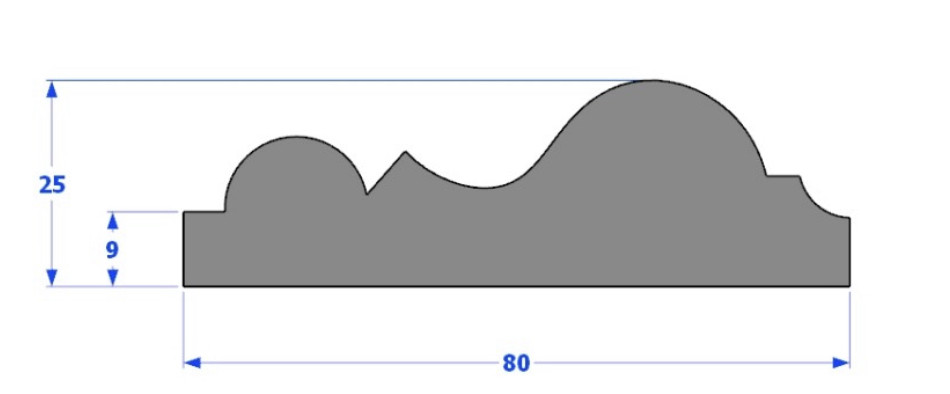 Гіпсовий молдинг 21