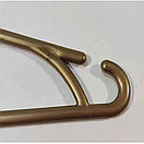 Пластикові плечики 41 см золото вішалки тремпеля для одягу 5 шт Польща, фото 5