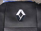 Автомобільні чохли авточохли салону на сидіння Elegant Renault Dokker чорні 12- Рено Доккер, фото 2