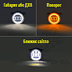 Комплект світлодіодних ПТФ Blaskar N 3.5 W 30W ДХВ + Поворот 12V/24V, фото 3
