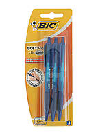 Набір кулькових ручок автоматичних BIC Soft Feel Clic Grip 3 шт Сині (3086123256460)