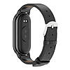 Шкіряний ремінець Mijobs для фітнес браслета Xiaomi Smart Band 9 - Black, фото 3