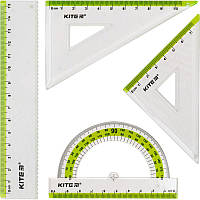 Набор линеек Ruler Set салатовый Kite (K17-280-09)