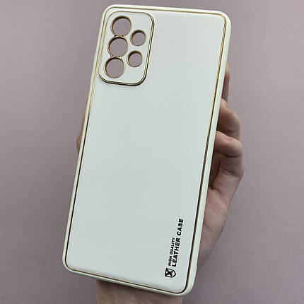 Чохол для Samsung Galaxy A72 шкіряний матовий чохол із захистом камери на телефон самсунг а72 білий u9h, фото 1