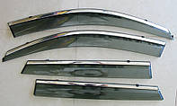 Дефлектори вікон вітровики на KIA KIA Sorento XM 2009-2013 ASP з молдингом нержавіючої сталі