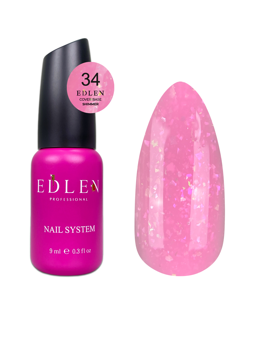 Камуфлювальна база Edlen Cover Shimmer Base No34, 9 мл
