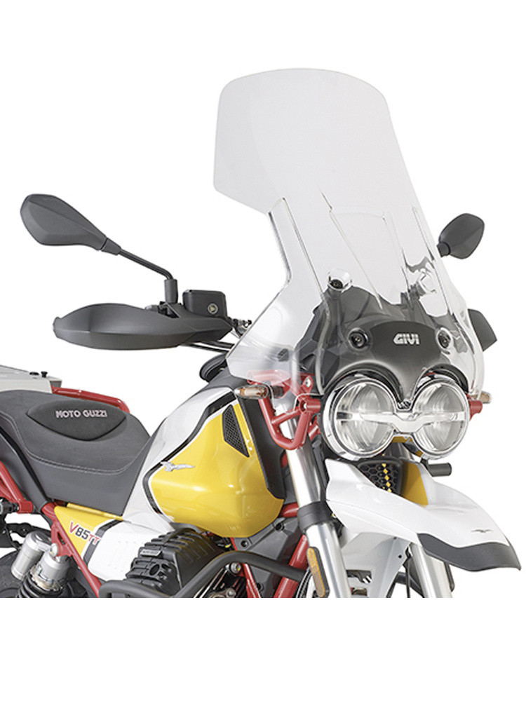 Ветровое стекло Givi для мотоциклов Moto Guzzi V85 TT (19 > 21)прозрачное - фото 1 - id-p1926539635