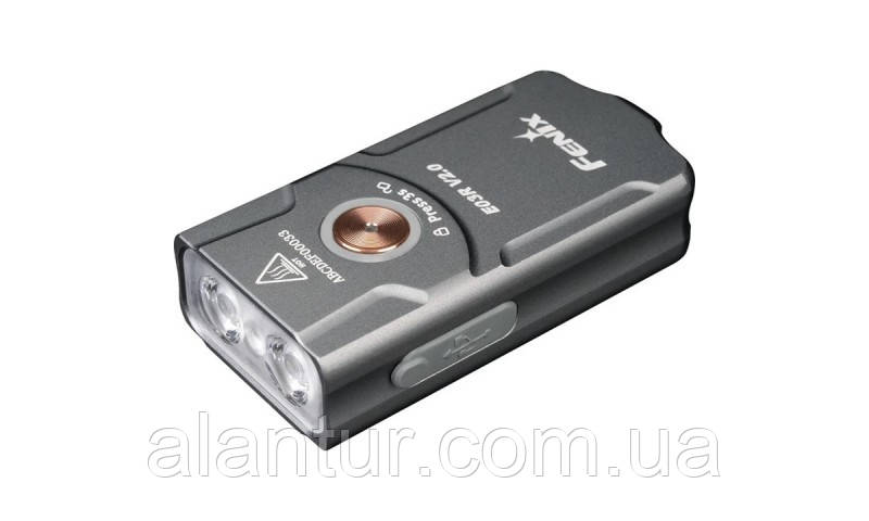 Ліхтар Fenix E03R V2.0, 500 лм, 90 м, міні-брелок з USB-C, водозахист IP66, фото 1